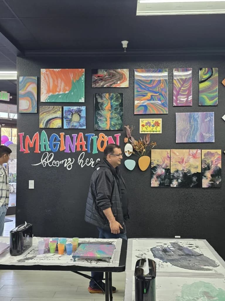 Hawaii Fluid Art — workshop area