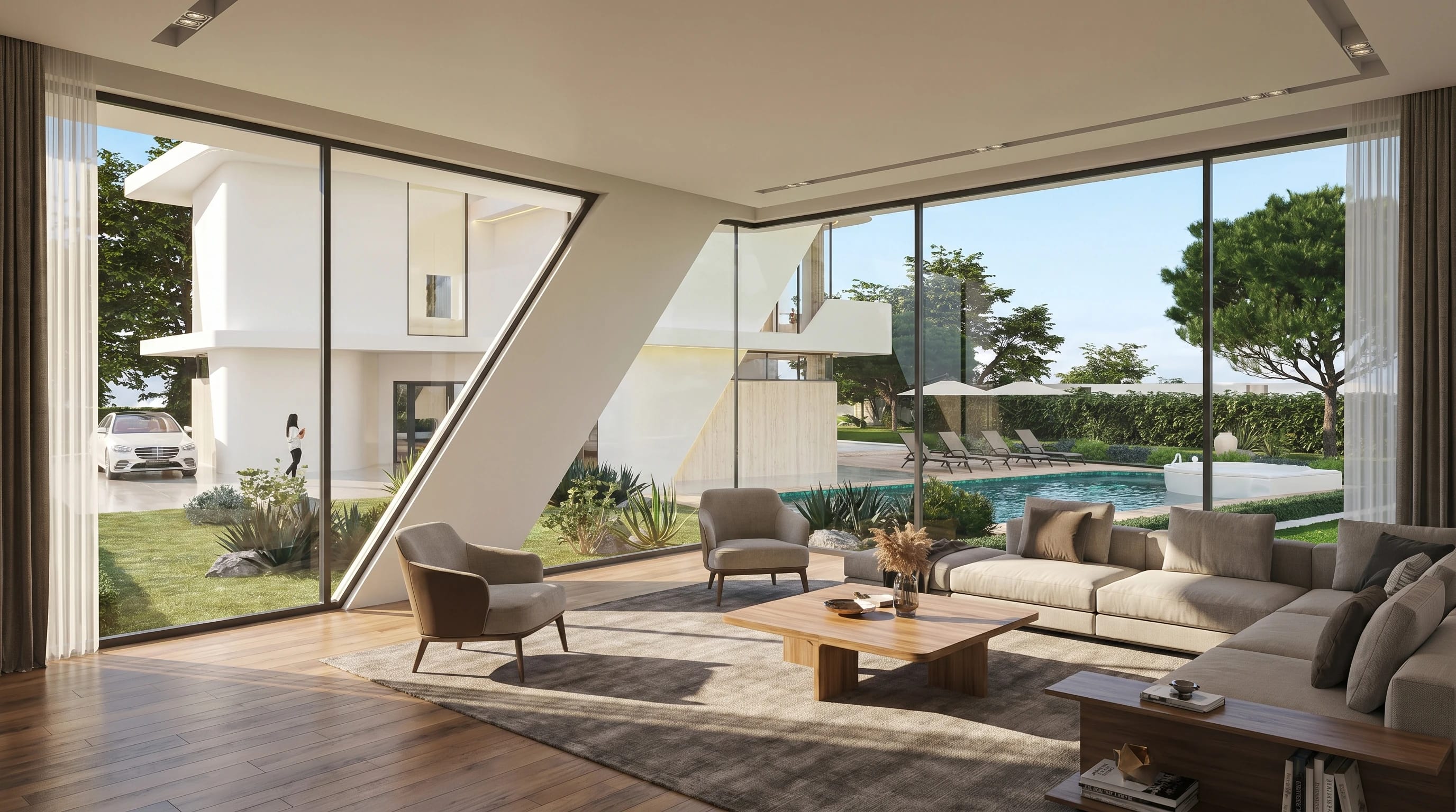 Cyprus Residence modern luxury villa — sculptural residential architecture with indoor-outdoor flow by YCD Studio