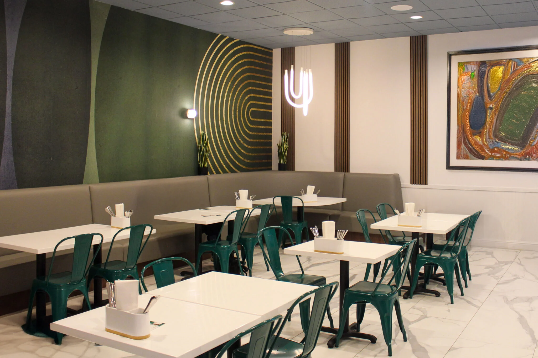 PiddeG Mediterranean Eatery Walnut Creek — Turkish-Mediterranean restaurant tenant improvement designed by YCD Studio