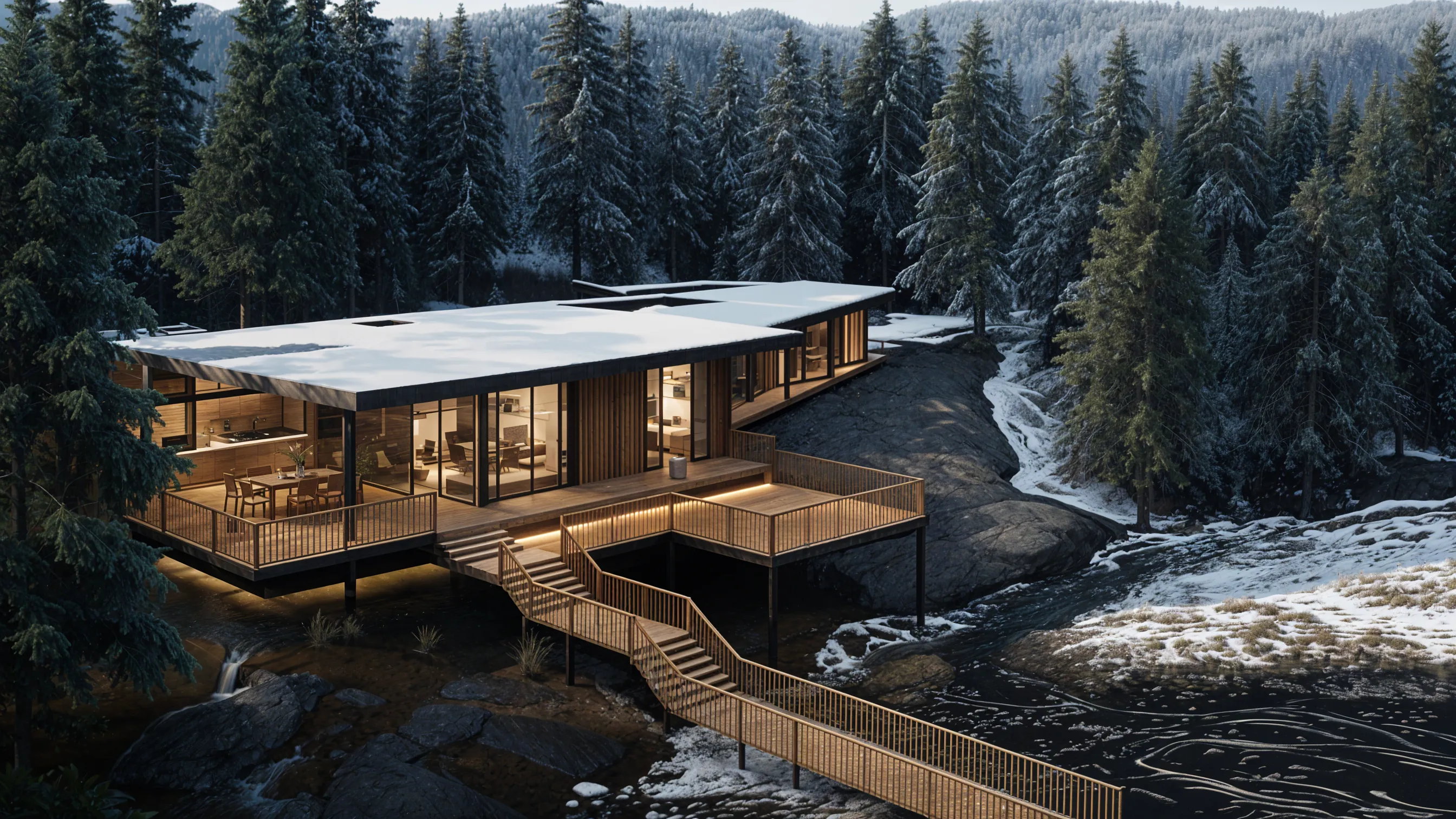 The Cottage Bay Area residential architecture — modern custom home with warm natural materials by YCD Studio