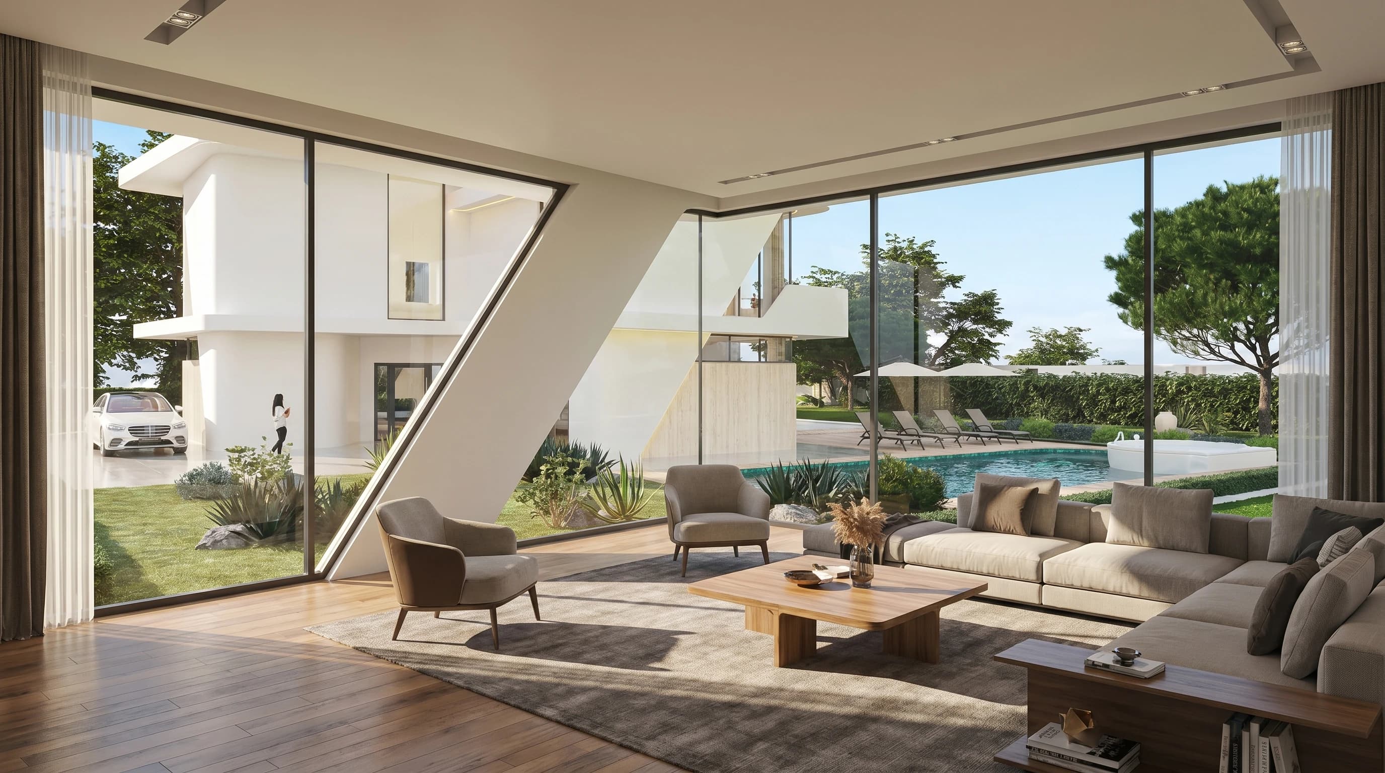 Cyprus Residence modern luxury villa — sculptural residential architecture with indoor-outdoor flow by YCD Studio