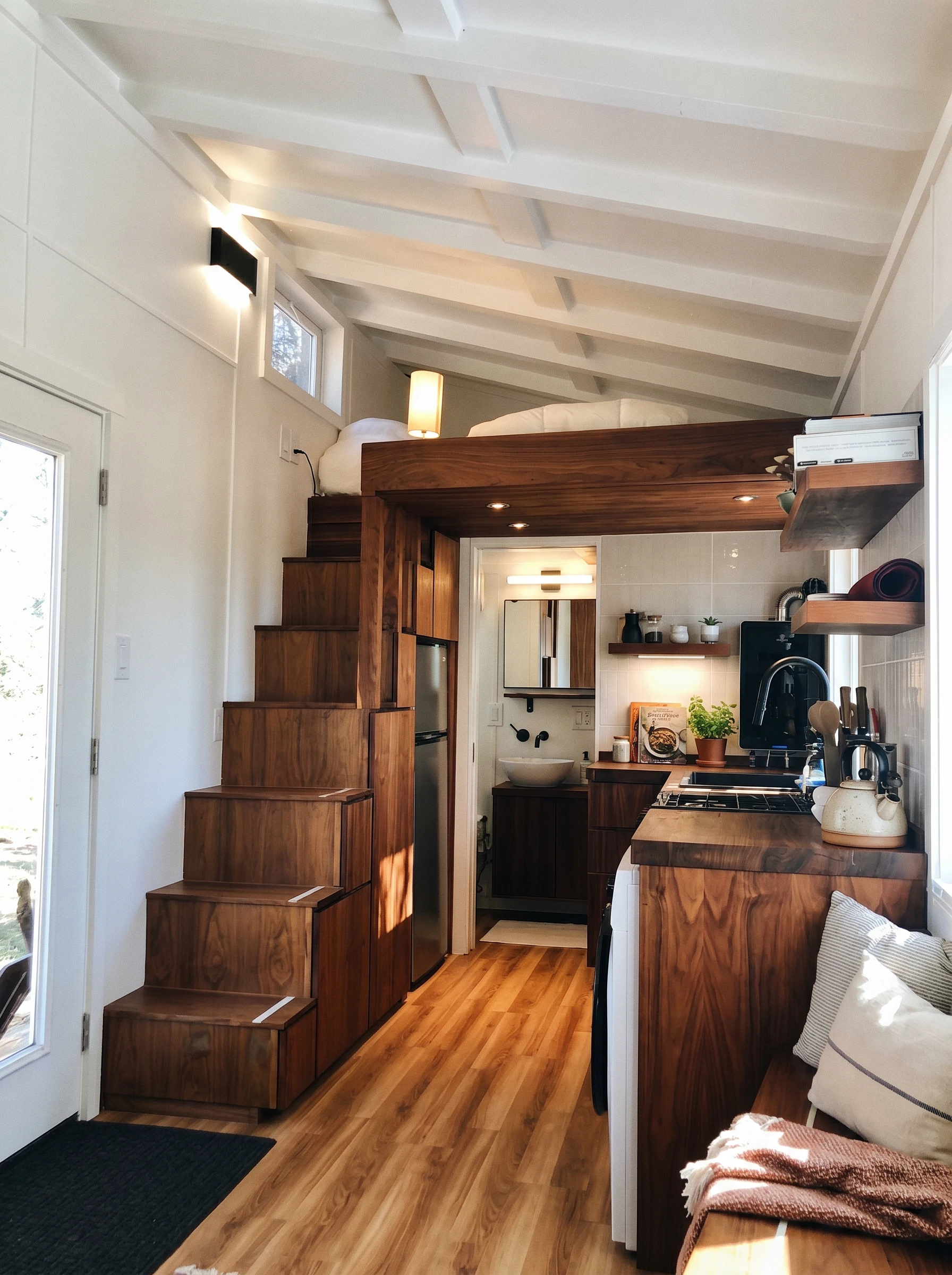 Tiny house in landscape — designed for real mobility at 8,500 lbs